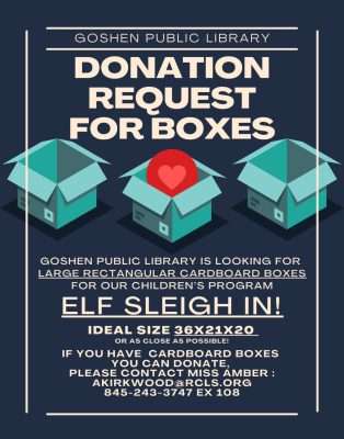 Donation Request For Boxes