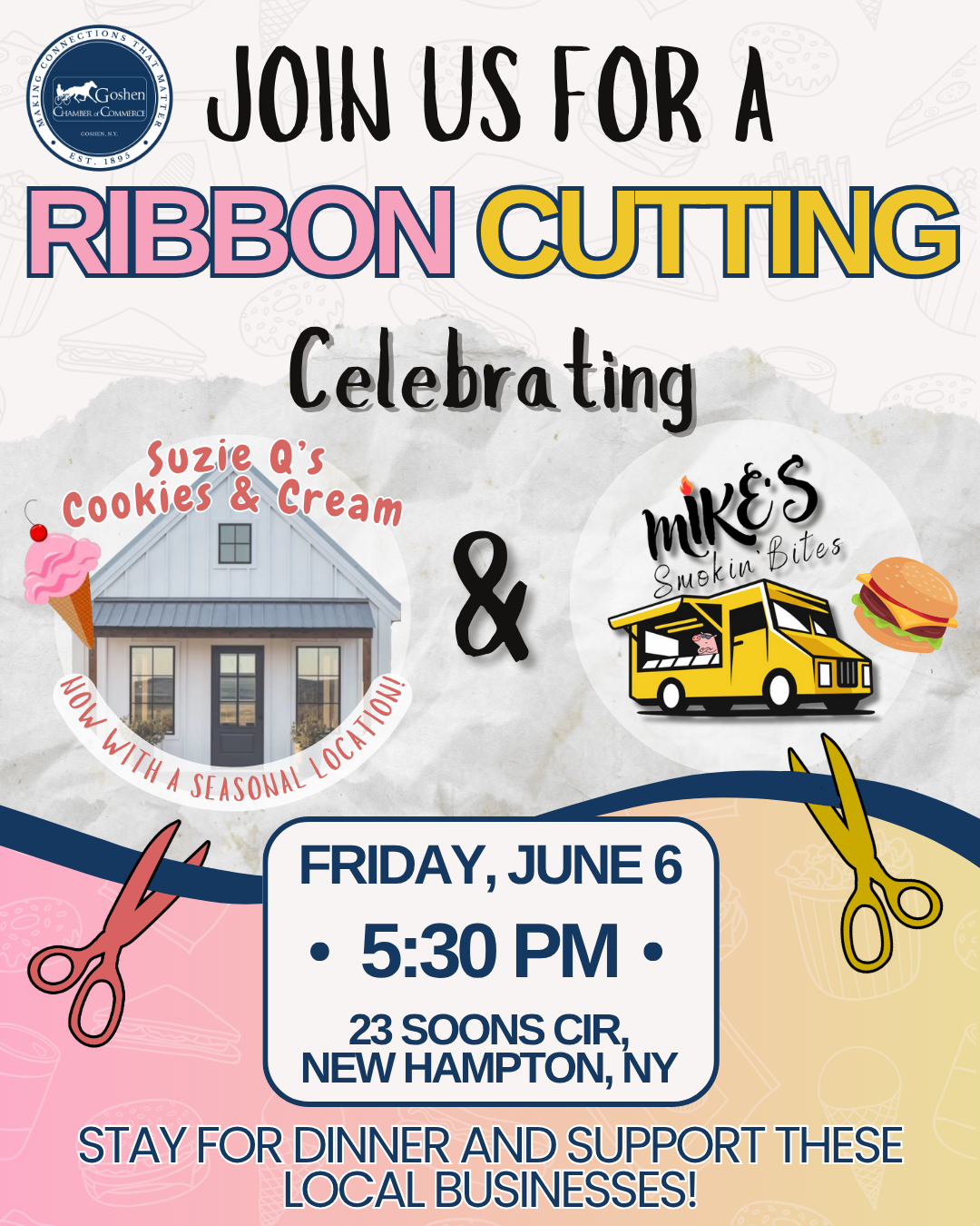 Suzie Q Mikes Smokin Bites Ribbon Cutting