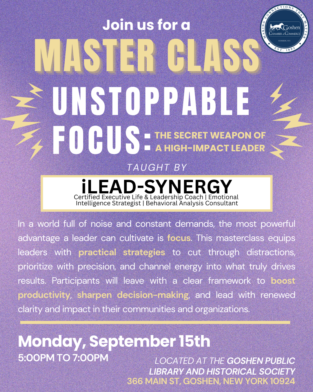 Yetty Master Class